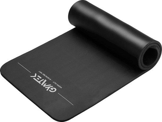Gymtek® Yogamat, Trainingsmat, Gymnastiekmat 1,5cm - 180x61cm - Yoga Mat voor Pilates, Yoga, Fitness - Antislip van Gymtek®