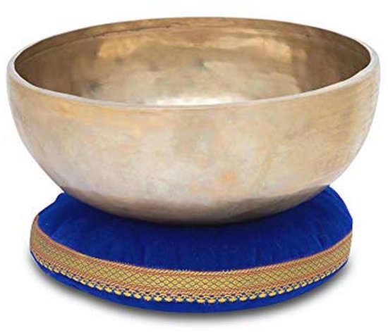 Handgemaakte Klankschaal Set 25 cm voor Meditatie en Therapie - Inclusief Kussen van Merkloos