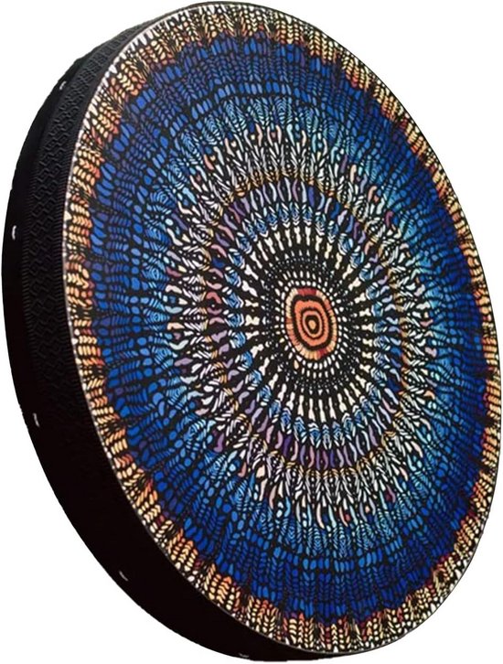 Handgemaakte Sjamanendrum 10 Inch met Levensboom Decoratie en Stok