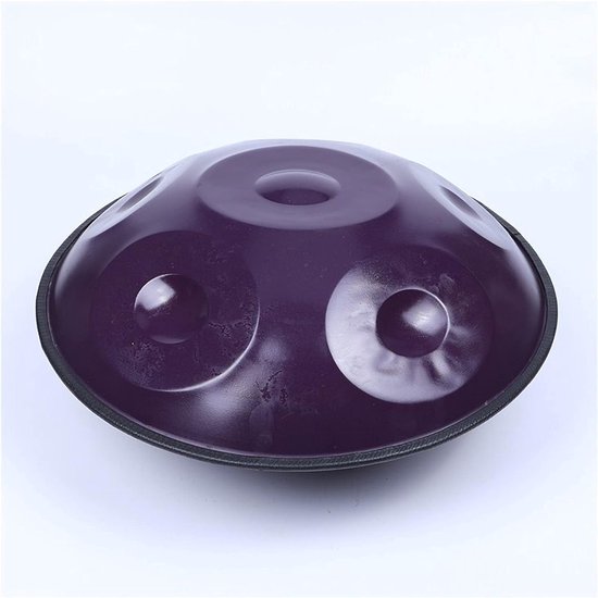 Handpan Drum - Muziek Instrument - Muziek Maken - Met 6 Noten - 45 cm Doorsnee - Paars
