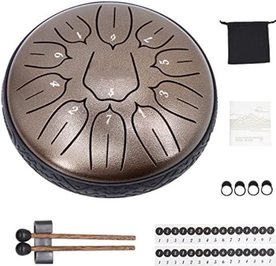 Hanpdan - Tongue Drum - Steel Tongue Drum - Handpan Drum van Hanpdan