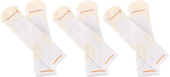 Hardloopsokken voor Mannen en Vrouwen - Compressiesokken - Ademend en Comfortabel - Wit - Sportsokken - Wandelsokken - Basketbalsokken - Geschikt voor Dames en Heren van Merkloos