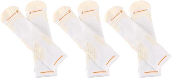 Hardloopsokken voor Mannen en Vrouwen - Compressiesokken - Ademend en Comfortabel - Wit - Sportsokken - Wandelsokken - Basketbalsokken - Geschikt voor Dames en Heren