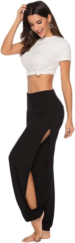 Harem Yoga Broek Dames met Split - Comfortabele Sport- en Joggingbroek