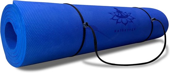 Hatha Yoga Dikke TPE Yogamat 72 "x 27 "x1/3" antislip Eco-vriendelijke oefenmat voor yoga Pilates en vloertrainingen (blauw)