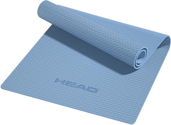 HEAD Yogamat - Yoga Mat - Sportmat - Fitnessmat - Pilates Mat - 183x80x0,7cm - Blauw van HEAD