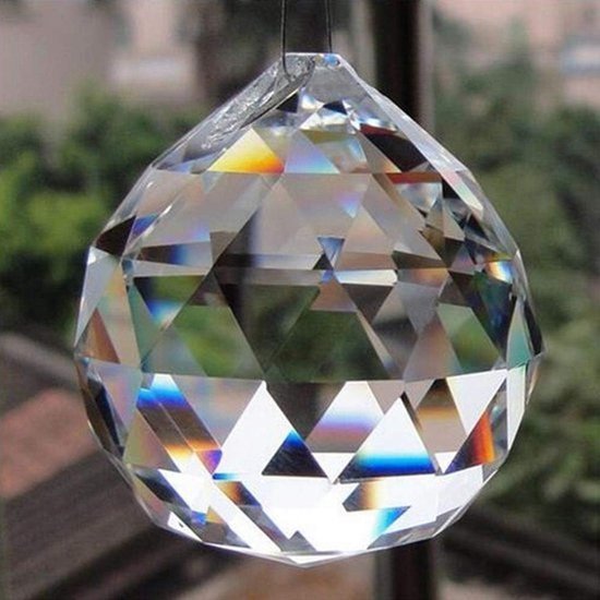Heldere Kristallen Bol Zonvanger voor Feng Shui & Raamdecoratie - Regenboog Effect