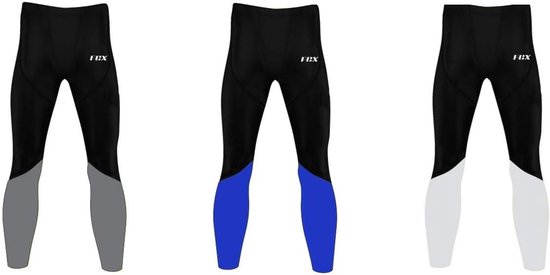Heren Compressie Tights voor Sport, Fitness en Yoga - Blauw - Maat XL