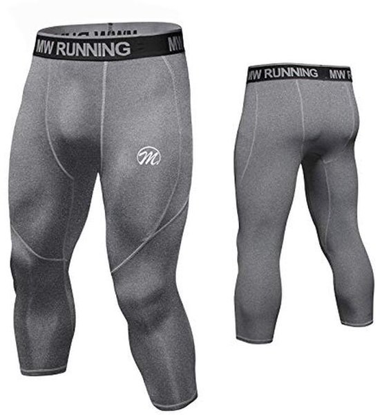 Heren Compression Broek - Ademend Sportlegging voor Hardlopen en Fitness