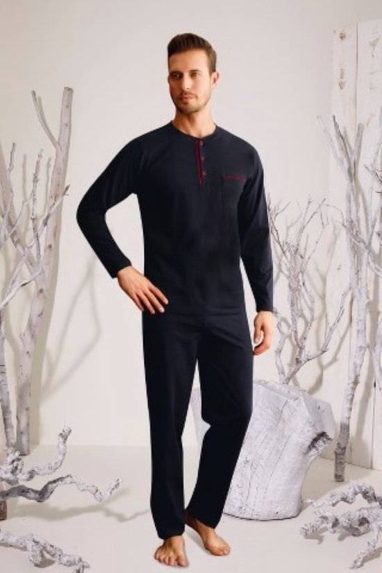 Heren Huispak / Pyjama Ari / 100% Katoen / Olijfgroen / maat 6XL van iCloselli