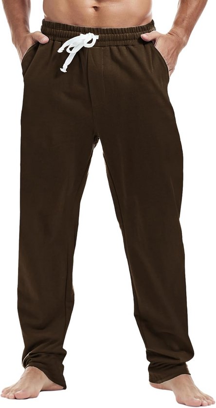 Heren Joggingbroek Katoen - Comfortabele Gym & Yoga Broek met Trekkoord