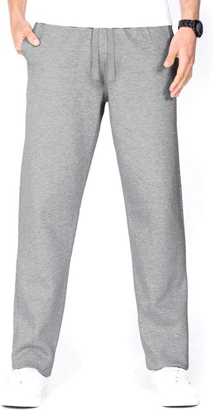Heren Lange Joggingbroek met Open Bodem en Zakken - Ideaal voor Yoga en Athletische Activiteiten