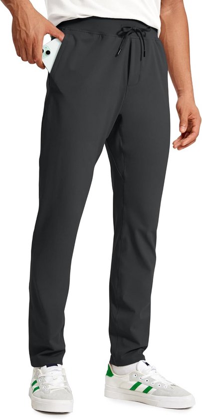 Heren Lichtgewicht Joggers Slim Fit Sport- en Wandelbroek met Zakken