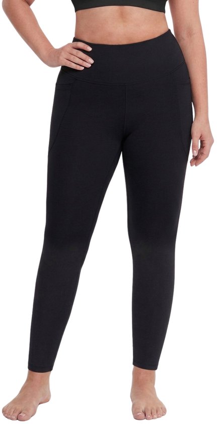 High Waist Sportlegging met Telefoonzak - Zwart - Maat L - Shapetape - Corrigerende Sportlegging Dames - Squat Proof - Sportbroek Dames - Vochtafvoerend - Yoga Legging Dames - Tiktok Legging