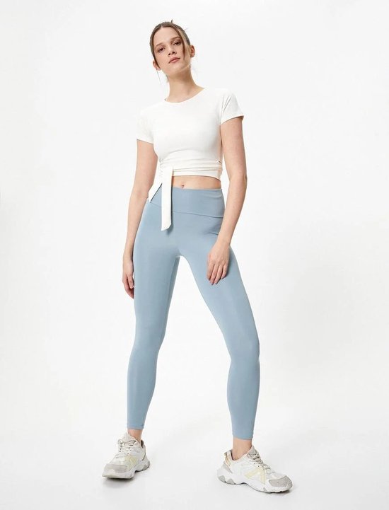 High Waisted Skinny SportLegging / Baby Blauw / maat XL van HI