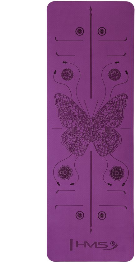 HMS YM10 Serie - Yogamat - TPE - Violet - Antislip