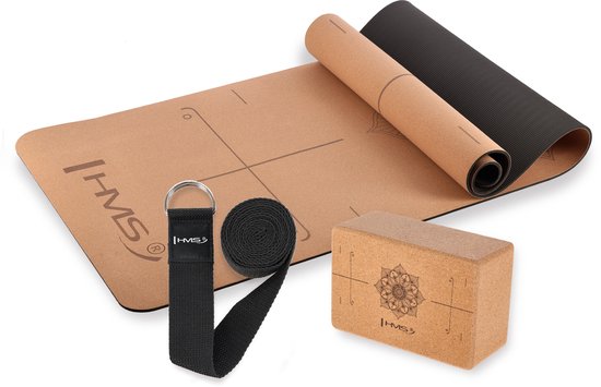 HMS YM11 Serie - Yogamat en Accessoires - Natuurlijke Materialen - Comfort - Stabiliteit van Merkloos