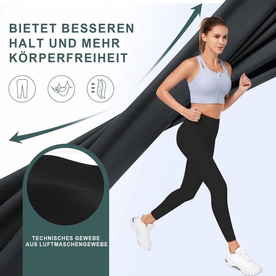 Hoge Taille Dames Leggings voor Sport en Yoga - Ademend en Comfortabel Sportbroekje