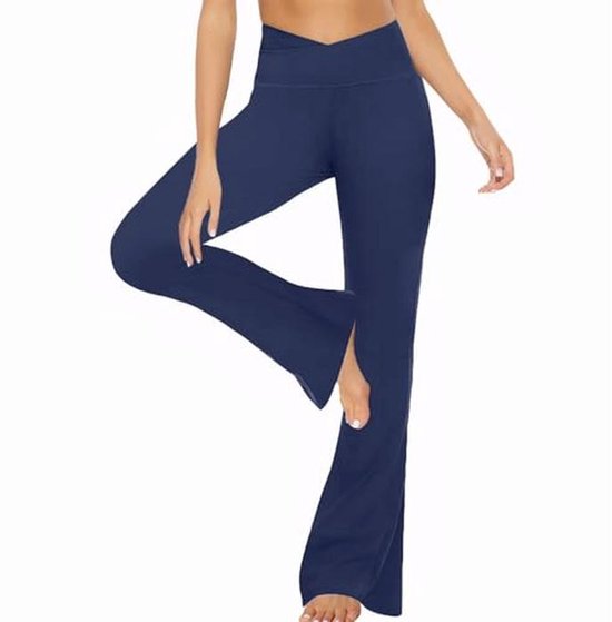 Hoge Taille Flared Yoga Broek voor Dames - Bootcut Sportleggings en Dansbroeken