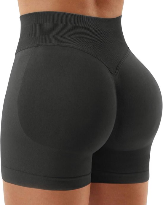 Hoge taille gymshorts voor dames, comfortabele booty scrunch shorts voor workout en yoga, stretch en push-up design