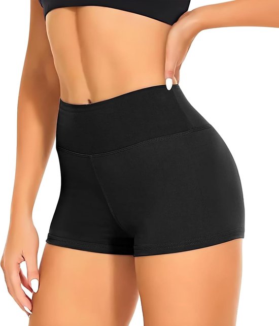Hoge Taille Hotpants voor Dames, Scrunch Butt Lifting Shorts, Comfortabele Fietsshorts voor Yoga, Gym en Hardlopen
