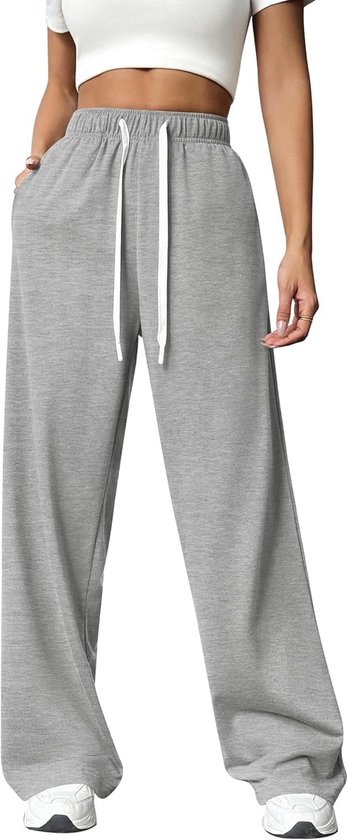 Hoge Taille Joggingbroek Dames - Wijde Sportbroek voor Yoga en Training