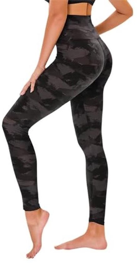 Hoge Taille Leggings voor Dames, Elastische Sportbroek Anti-cellulite voor Sport, Yoga en Gym van Merkloos