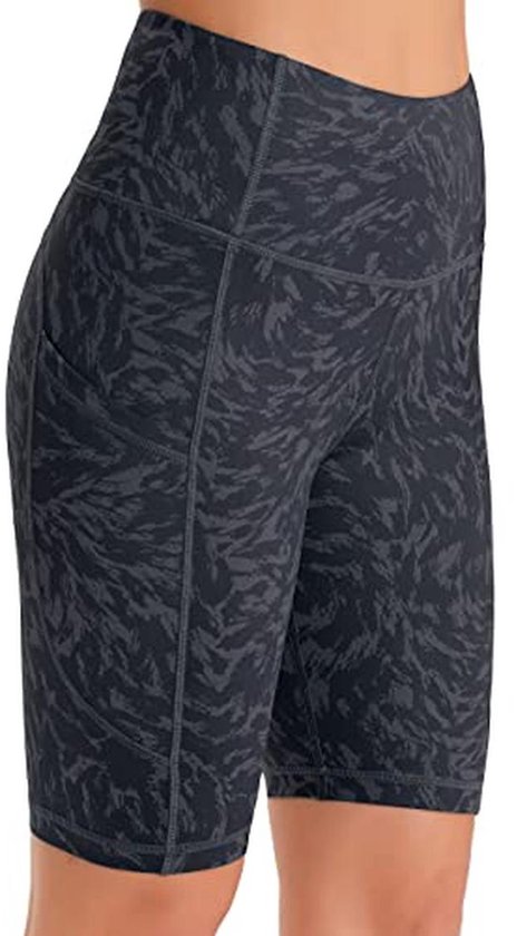 Hoge Taille Trainingsshorts voor Dames met Verborgen Zakken | Perfect voor Sport en Yoga