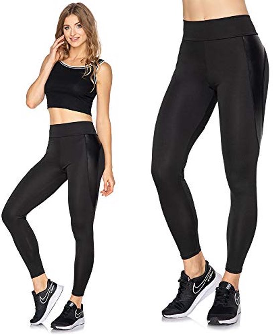 Hoge Taille Yoga Leggings met Media Pocket - Sportieve Damesbroeken voor Workout en Fitness van Merkloos