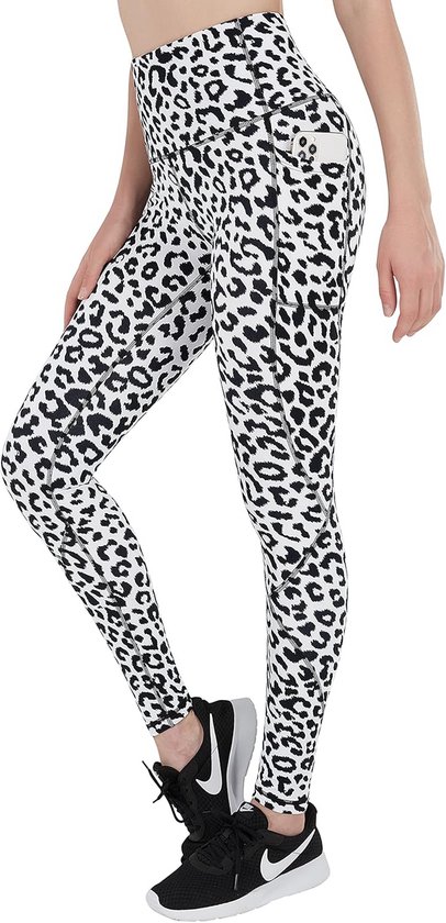 Hoge Taille Yogabroek Dames met Zakken - 4-weg Stretch Workout Legging