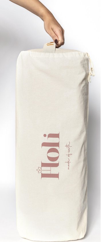 HOLI | Yoga Bolster Kussen | Beige / Zand | 2 kg | 65x25x15 cm van YUNMAI