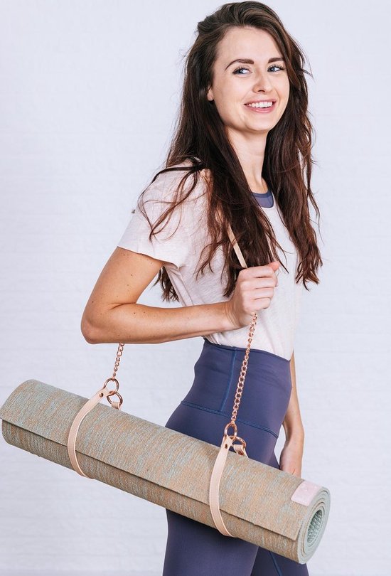 HOLI | Yoga Draagriem | Roze | Stevig | Ecologisch Verantwoord | Geschikt voor elke Mat | Draagriem voor Yogamat / Pilates Mat / Fitness Mat | Yoga To-Go van HOLI