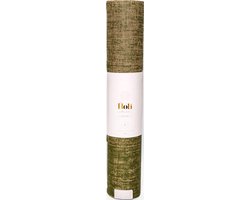 HOLI | Yogamat | Donkergroen | Premium Organic | Jute | 5 MM | 183 cm x 61 cm | Non-slip | Anti-Bacterie | Extra Lang | Fitnessmat | Sportmat | Pilates Mat van HOLI