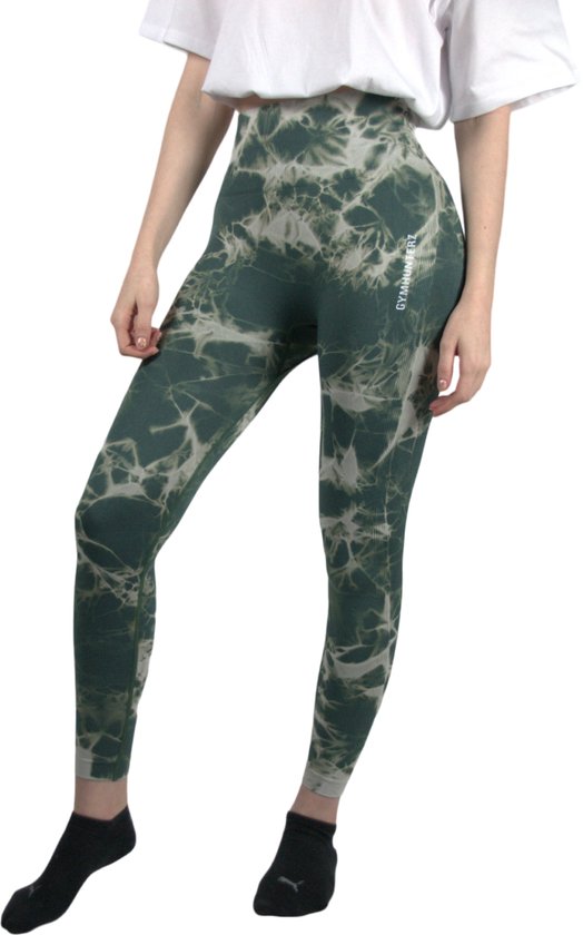 Hoog getailleerde push-up butt-lifting - sexy Naadloze workout strak Scrunch - Damesleggings - Yogabroeken Legging - Ademend, duurzaam, stretch, comfortabel, flexibel - Kleur Groen - Maat S van Merkloos
