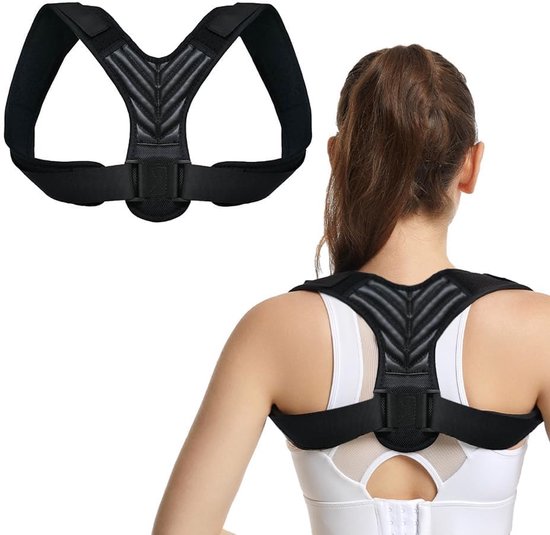 Houdingscorrector M - Ergonomische schouder- en rugsteun - Uniseks - Ideaal voor werk en yoga - ShopVlot