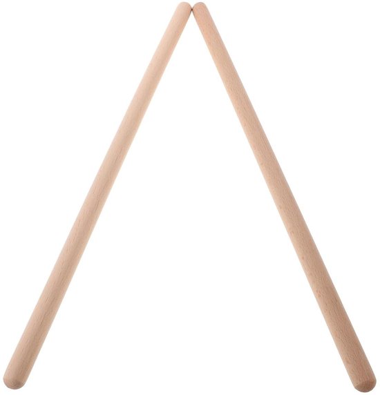 Houten Pilates Stok - Yoga Rekoefen Stok - Houding Corrigeren - Massief Houten Constructie - 49.5 cm - Beige van houten
