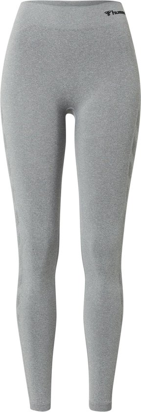 Hummel Damen Leggings Hmlci Seamless Mid Waist Tights Grey Melange-M van Merkloos
