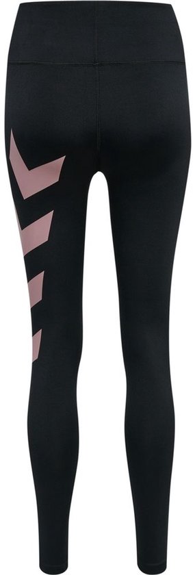 Hummel Damen Leggings Paris High Waist Tights 206231 Black/Woodrose-XS