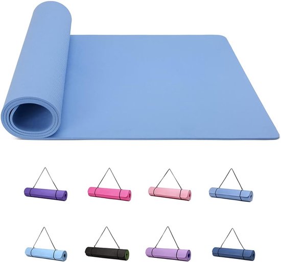 Ibenzoa® Duurzame Yogamatten van Premium Neopreen met Versterkte Kant en Draagband