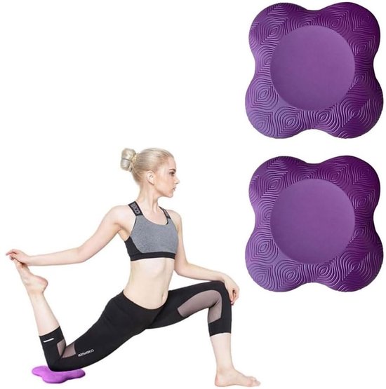 Ibenzoa® Yogamat en Kniekussen Set voor Maximale Ondersteuning en Comfort tijdens Yoga en Fitness