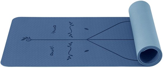 Ibenzoa® Yogamatte TPE 6mm - Sportmat voor Yoga, Pilates & Fitness (183x61cm)