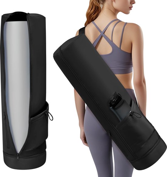 Ibenzoa® Yogatas voor dames - sporttas met nat vak voor yogamat & waterfles van Merkloos