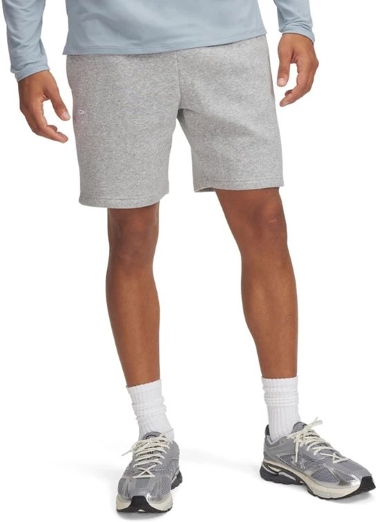 Icon Fleece Sport Korte Broek Heren Mod Gray Light Heather/White L