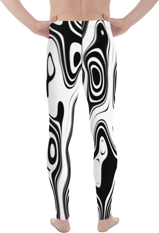 II THE MOON Sport Legging heren goede kwaliteit, wordt per bestelling geprint, gesneden en handgenaaid met uniek origineel printontwerp door Moon @ II The Moon