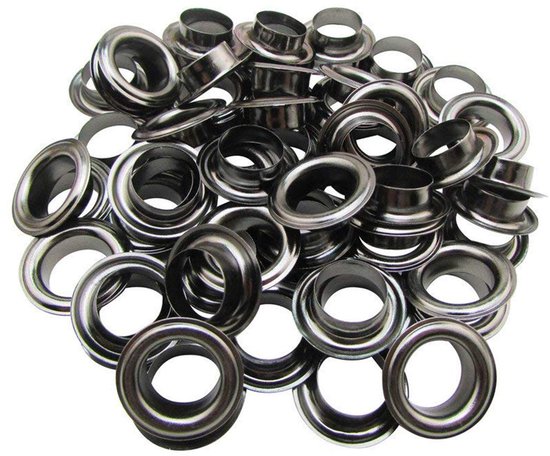 Ijzeren oogjes voor diverse projecten - 20 mm - gunmetal - 50 stuks