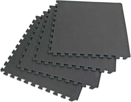 In elkaar grijpende matten x 4 stuks voor Home Gym Garage - Yoga Fitness Oefening Karate Training Judo van Merkloos