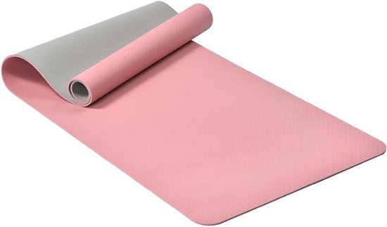 Inklapbare Yogamat - Fitnessmat Gymnastiekmat - Sporten Thuis - Extra Dik - 183 x 61 cm - Grijs