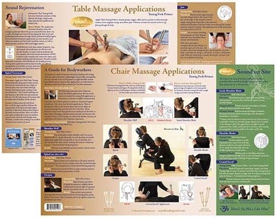 Instructiekaart Sound Healing; gebruiksaanwijzing massagetherapie met stemvorken, Ohm Therapeutics van Ohm Therapeutics