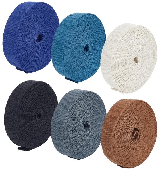 JHUBERS- Katoenen Riem 25 mm Breed - Luxe Tassenriem - Dikke Riem - Hoge Dichtheid - Knutselaccessoires - Geschikt voor Stoffen Draagtassen - Tasriem van Jhubers