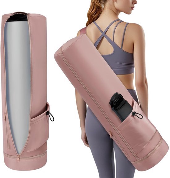 JHUBERS- Yogatas waterdicht - Sporttas dames - Verstelbare schouderriem - Vak voor nat - Flessenvak - 75 x 19 cm